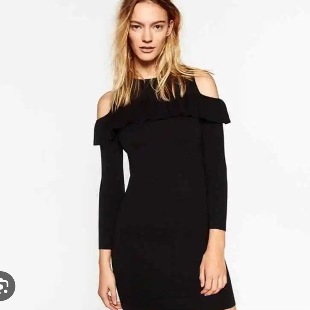 Zara Cold Shoulder Knit Dress